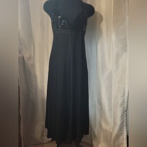 GREY Jason Wu sequence top with long gown V neck